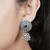 Green Vortex Silver Jhumkis 92.5 Silver