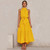 Summer Long Dress Polka Dot Casual Midi Dresses Black Halter Strapless New Yellow Sundress Vacation Clothes For Women