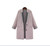 Large Size Woolen Coat European American Casual Windbreaker Mid-Long Single-breasted Basic Paragraph Woolen Jacket Autumn Winter