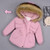 Baby Girl Denim Jacket Plus Fur Warm Toddler Children's winter girl's cotton padded clothes baby's thickened cotton padded coat