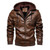 winter men's leather jacket motorcycle hooded jacket men's warm Leisure PU leather coat M-5XL