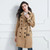 Women spring lapel windbreaker double breasted women's trench coat quality women clothing