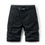 Summer Casual Cargo Shorts Men Stretch Cotton Knee Length Loose Fit Shorts Homme Bermuda Trousers Men