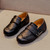 Genuine Leather Kids Shoes For Boys Black Dress Children Loafers Big Child Peas Shoes Student School Style Kids Rubber