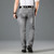 Autumn New Smoky Gray Advanced Stretch Men's Jeans Business Casual Cotton Regular Fit Denim Pants Male Brand Trousers