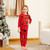 New Arrival Winter Flame Resistant Family Look Red casual Pajama Sets Animal full print Matching Pajamas Sets