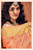 Designer Linen Saree with Golden Brocade Border with Floral Motifs ,Peach Color