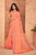 Pure Linen by Linen Checks Peach Coloured Saree with Knotted Tassel Pallu.
