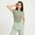 Women's New O Neck Solid T-Shirt Tops Short Sleeve Classic Basic Slim Tee Tops For Ladies Summer