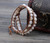 Unique Natural Random Shape Shell Beads Leather Wrap Bracelet Multi Layered Beads Bracelet Natural Stone Bracelet Jewelry