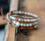 Vintage Leather Bracelets 6MM Matte Amazonite 3 Strands Woven Wrap Bracelet Handmade Multilayer Beads Jewelry