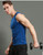 Men's Cotton O-Neck Tank Tops Summer Male Sleeveless Vest Casual Gilet  Gray / Blue