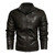 Winter Men's Motorcycle Leather Jacket New Men Casual Zipper PU Jacket Thick Windproof Leather Coat Male