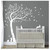 White Large Tree Bunny Home Wall Decor Murals Decal DIY Self-Sticking Leaves Butterfly Cute Baby Nursery Hot Wall Sticker