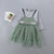 3-7 years high quality girls clothing set new spring autumn casual solid shirt + mesh dress kid children clothing