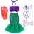 Little Girls Mermaid Ariel Dress Kids Summer Princess Costume Children Halloween Party Fancy Dress Up Christmas Birthday Clothes