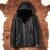 New Hooded Black Men Sheepskin Shearling Fur Clothing Winter Warm Natural Fur Coats Casual Male Real Fur Jackets