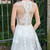 appliques lace scoop neck wedding dress sleeveless court train zipper up bridal outdoor&church sheath wedding dresses