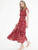 Designer Dress Summer Women dress Stand collar Ruffles Floral Elastic waist Dress