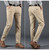 Classic Men's Khaki Grey Blue Casual Pants New Business Fashion Slim Fit Cotton Stretch Trousers Male Clothing