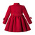 Red Christmas Girls Coat Turtleneck Girls Winter Coat Cute  Bows Kids Outwear Clothing