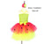 Girls Watermelon Miss Fruit Food Summer Tutu Dress with Headband Tropical Hawaiian Kids Fancy Dress Costume Halloween Outfit