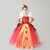 Girl Queen of Hearts Costume Wonderland Fairy Tale Fancy Dress Sparkly Kids Evil Red Queen Tutu Dress Halloween Villain Clothes