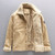 Winter New Faux Shearling Men's Casual Warm Jacket Thicken Fleece Coat Big Size 4XL 5XL