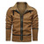 Leather Jacket Men Casual Lapel Solid Color Winter Jacket Men Warm Men's Jacket