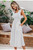 Vintage striped women long dress Ruffle linen blue elegant summer dress Casual cotton fashion female beach vestidos