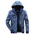Men's Winter Denim Jackets Blue Fleece Hooded Jeans Jacket Brand Casual Cotton Coat for Male