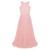 Elegant Flower Girls Dress Children Wedding Party Princess Floral Lace Cutout Back Dress Girls Clothes Formal Occasion Dress