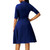 Short Sleeve Autumn Dress with Bow Tie Split Knee Length Women Summer Vintage Party Dresses Casual Ruffle Female