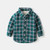 Winter Baby Boys Shirts Plaid Turn-down Collar Long Sleeve Thicken Velvet Button Coats Toddler Outwear Warm Clothes New