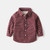 Winter Baby Boys Shirts Plaid Turn-down Collar Long Sleeve Thicken Velvet Button Coats Toddler Outwear Warm Clothes New