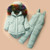 Kids Winter Clothes Infant Jacket Coat Colored Big Fur Solid Color For Baby Boys And Girls Down Jacket Set Children's  Snowsuits