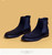 Men winter Boots Genuine cow leather chelsea boots brogue casual ankle flat shoes Comfortable quality Zipper dress boots