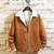 Winter New Thick Warm Boutique Solid Color Men's Casual Denim Jacket Men's Corduroy Denim Jacket
