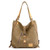 Herald Large Pocket Casual Tote Women's Handbag Shoulder Handbags Canvas Leather Capacity Bags For Women