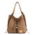 Herald Large Pocket Casual Tote Women's Handbag Shoulder Handbags Canvas Leather Capacity Bags For Women