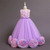 Girls Dress Princess Petal Long Formal First Communion Children Party Gown Elegant Kids Dresses for Girls Wedding Birthday Dress