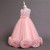 Girls Dress Princess Petal Long Formal First Communion Children Party Gown Elegant Kids Dresses for Girls Wedding Birthday Dress