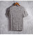 Men's clothing thin section of  Linen casual short-sleeved t-shirt men's pure color V-neck t-shirt