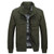 Men's Military Style Pure Cotton Spring Autumn Jacket Men Casual Coat With Zipper Pockets Khaki Male Jackets,