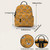 Leopard Printing Mini Backpack Girls School Backpacks Yellow Backpack