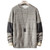 Men's Sweater Knitted Pullover Loose Patchwork Color Jumper Autumn Winter Warm All-match