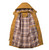 Men Autumn Plaid Inside Solid Color Outside Long Sleeve Jacket Multiple Pockets American Style Jacket Trendy Hooded Coat
