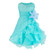 Infant Baby Girls Sleeveless Organza Tutu Princess Birthday Party Baptism Dress Flower Girl Dress for Wedding Party 3 Months-3T