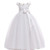 Summer White One Shoulder Long Bridesmaid Dress Girl Bow Gown Kids Dresses For Girls Children Princess Party Wedding Dress