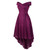 Sexy Women's Evening Dress Off Shoulder Femme Floral Lace Hi-Lo Dress for Wedding Cocktail Ladies Party Dress